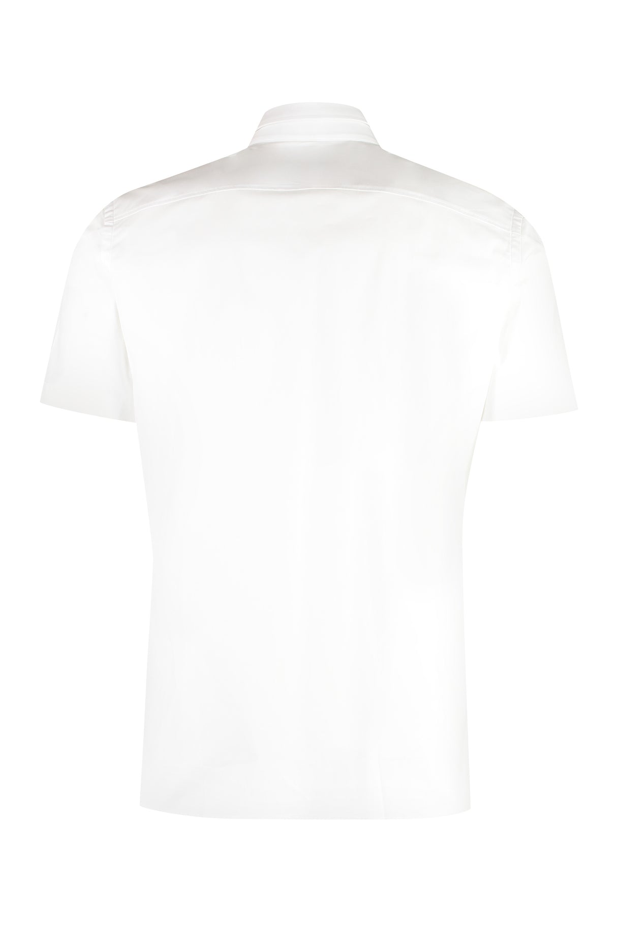 BURBERRY Men's Contemporary White Cotton Blend Tee