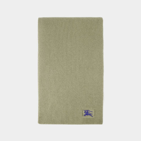 BURBERRY Tan Ribbed Scarf for Any Season