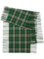 BURBERRY Forest Green Cashmere Check Pattern Scarf for Women - SS24 Collection