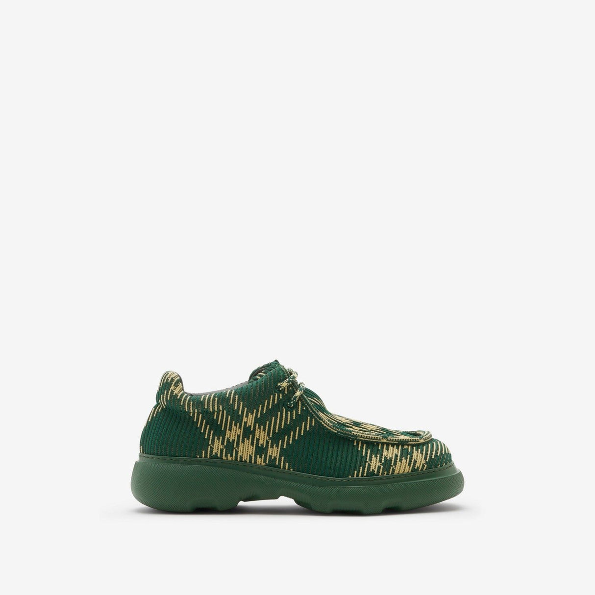 BURBERRY Yellow Men's Lace-Up Sneaker for SS24