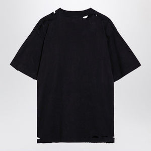 BALENCIAGA Oversized Planet Earth T-Shirt - Washed Black