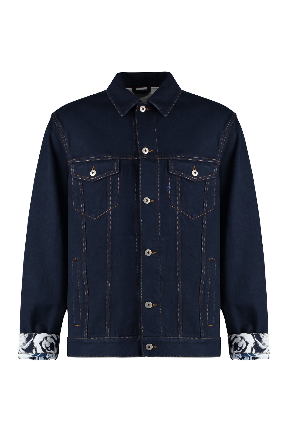 BURBERRY Navy Cotton Jacket for Men - SS24 Collection