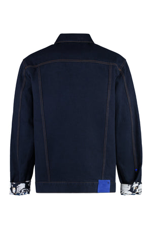 BURBERRY Navy Cotton Jacket for Men - SS24 Collection