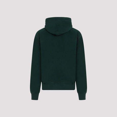 BURBERRY Green Cotton Hooded Sweatshirt for Men in SS24