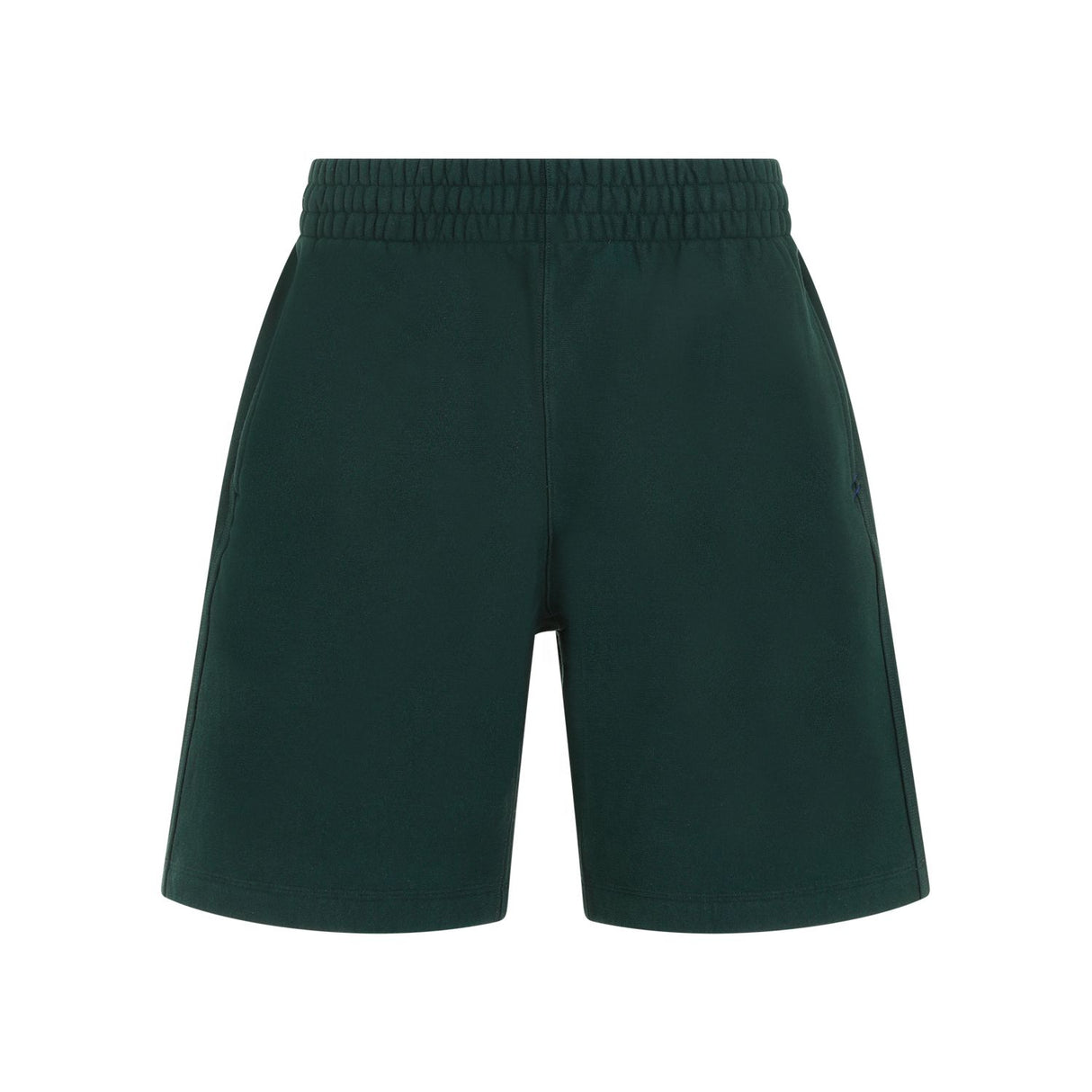 BURBERRY Men's Green Equestrian Knight Cotton Shorts