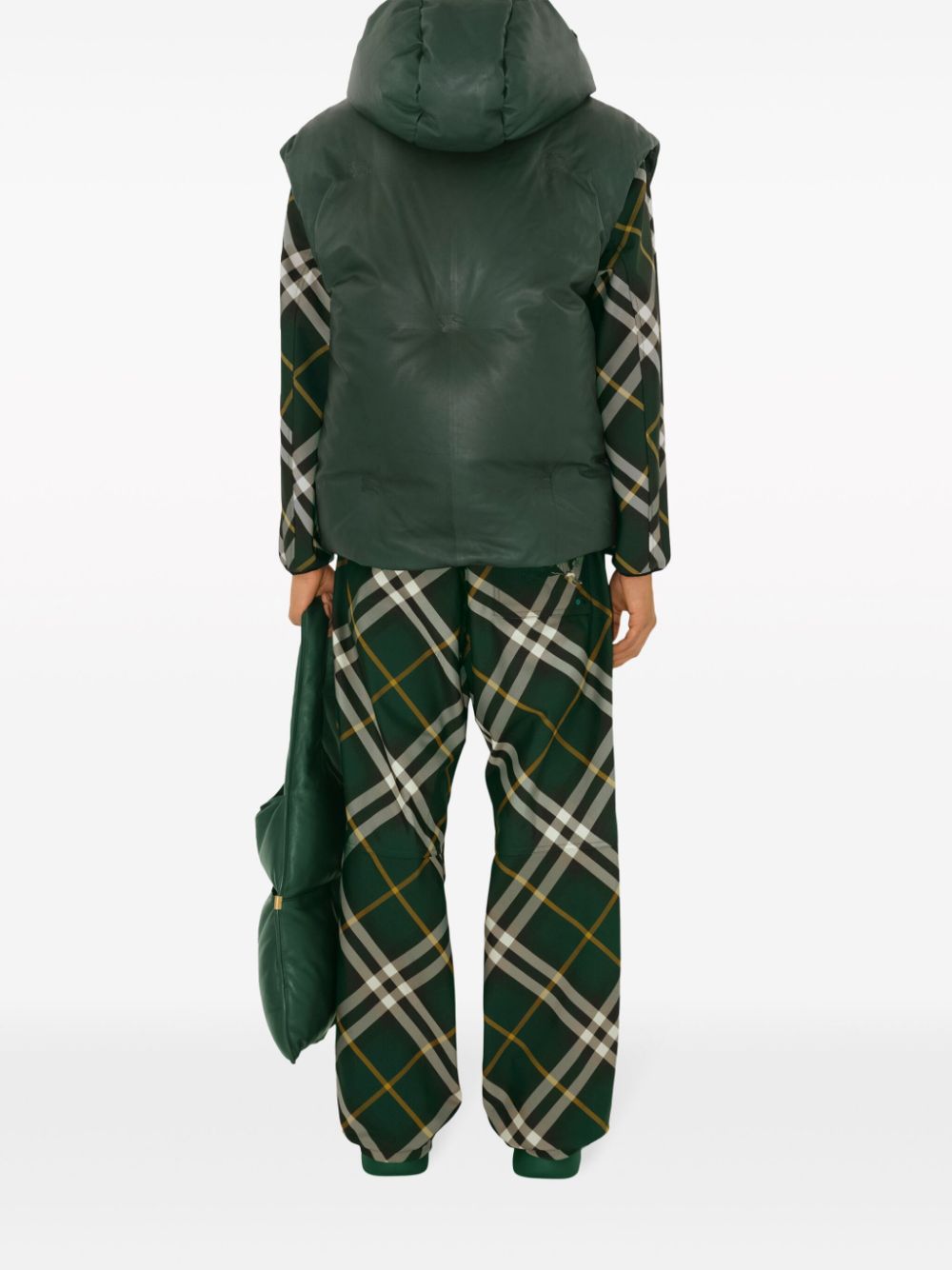 BURBERRY Classic Green Check Trousers