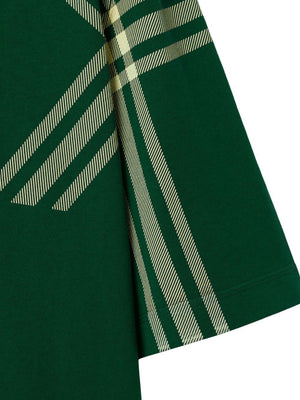 BURBERRY Green Peak Lapels Blazer for Men in SS24 Season