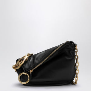 BURBERRY Elegant Black Leather Mini Handbag