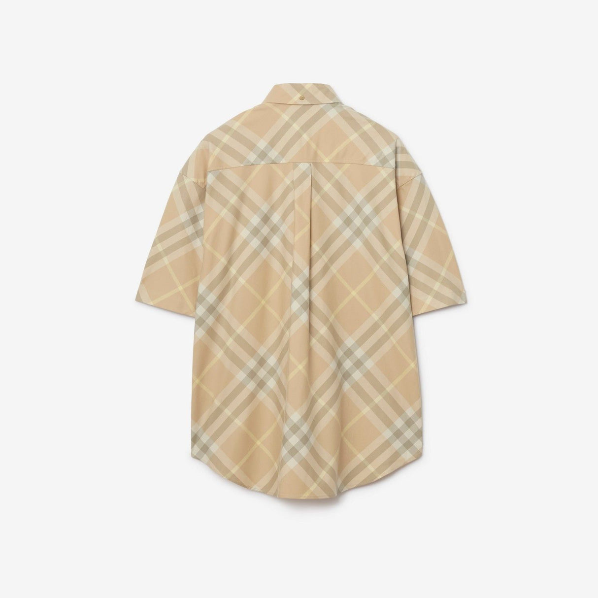 BURBERRY Men's Tan Flax Shirt for SS24 Collection