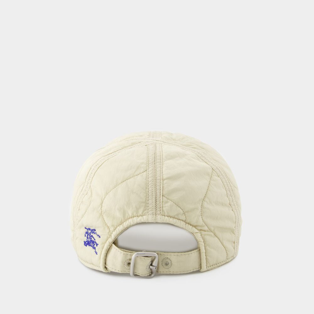 BURBERRY Quilted Tan Cap for All Seasons