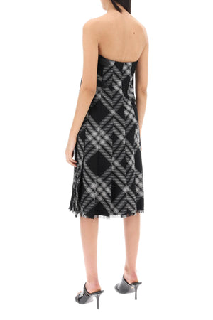 BURBERRY Multicolor Checkered Midi Dress by a Popular Designer