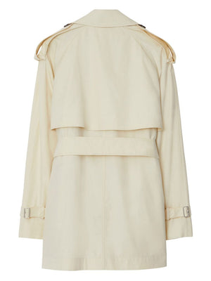 BURBERRY Classic White Coat for Women - Seasonal Essential