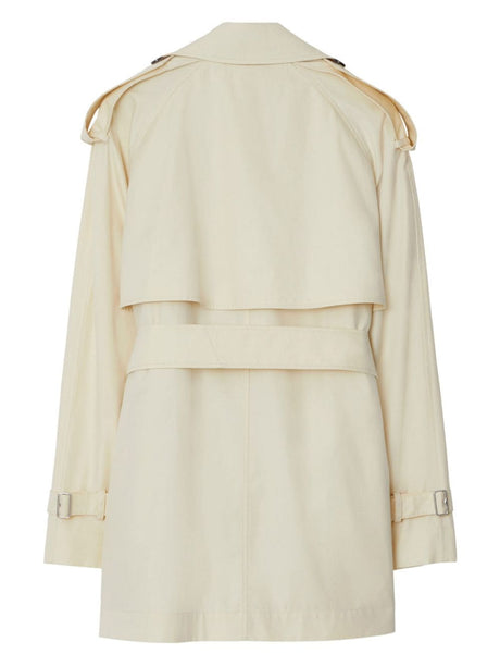 BURBERRY Classic White Coat for Women - Seasonal Essential