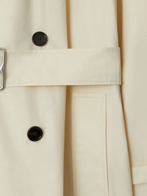 BURBERRY Classic White Coat for Women - Seasonal Essential