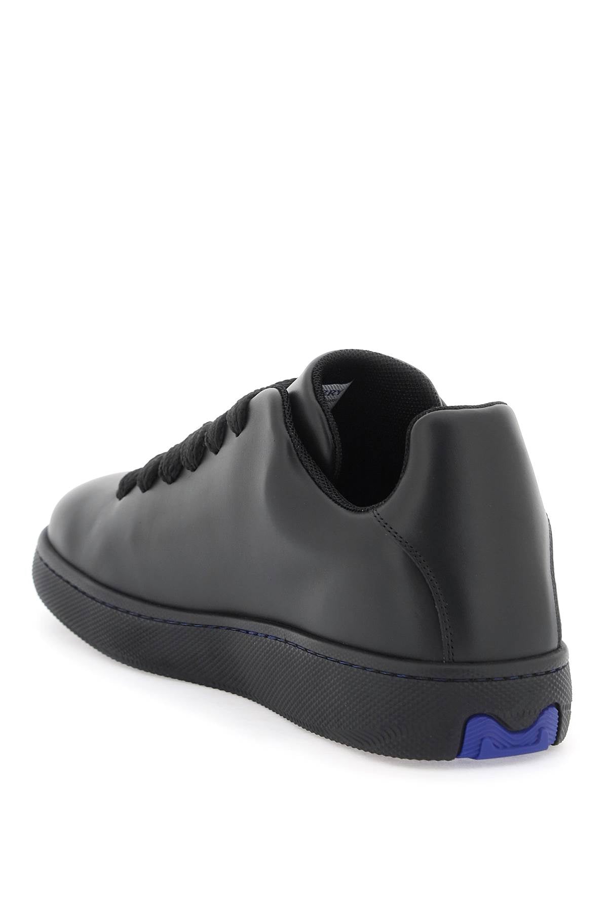 BURBERRY Luxurious Black Leather Sneakers for Women