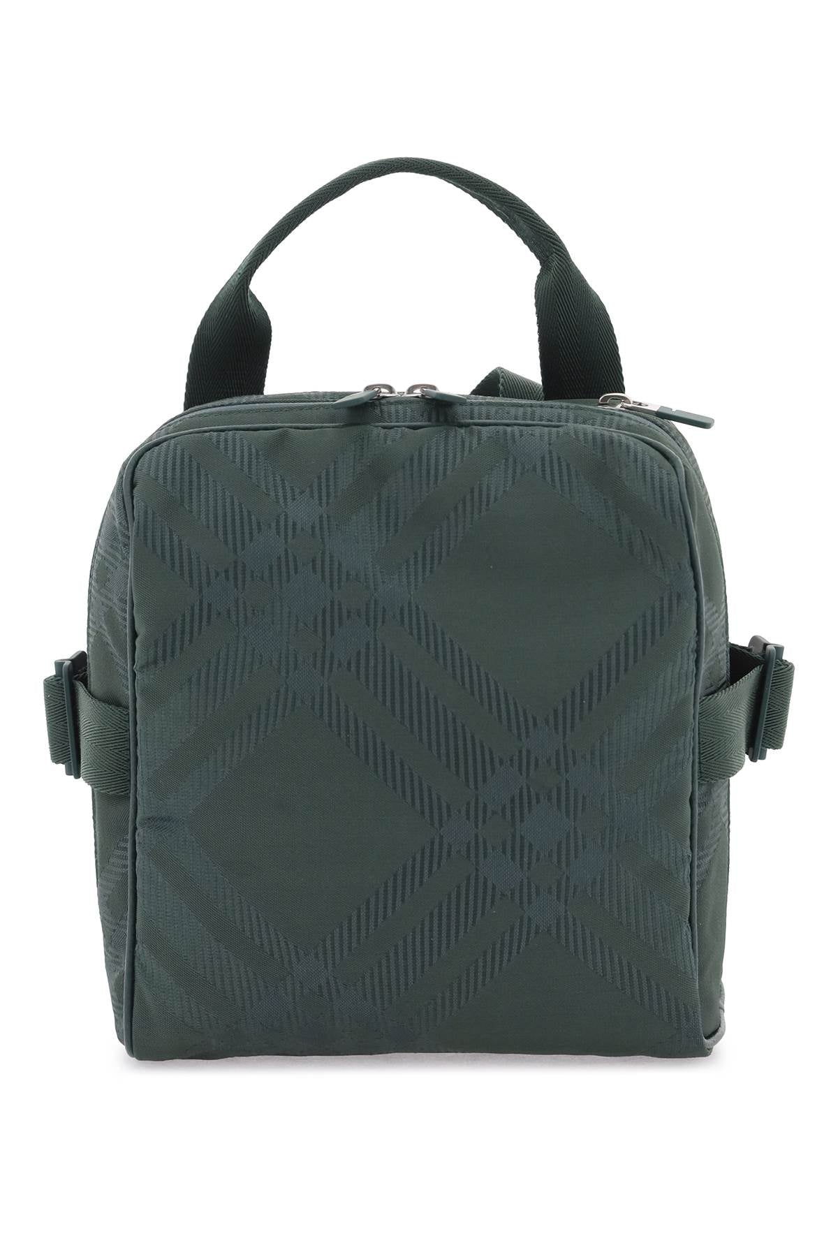 BURBERRY Jacquard Check Crossbody Shoulder Bag for Men in Green