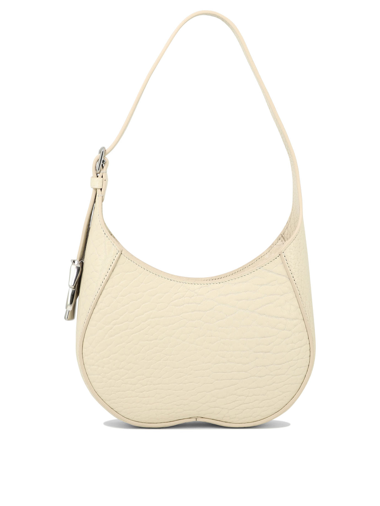 BURBERRY Small Chess White Leather Shoulder Bag with Adjustable Strap and Card Slot - SS24