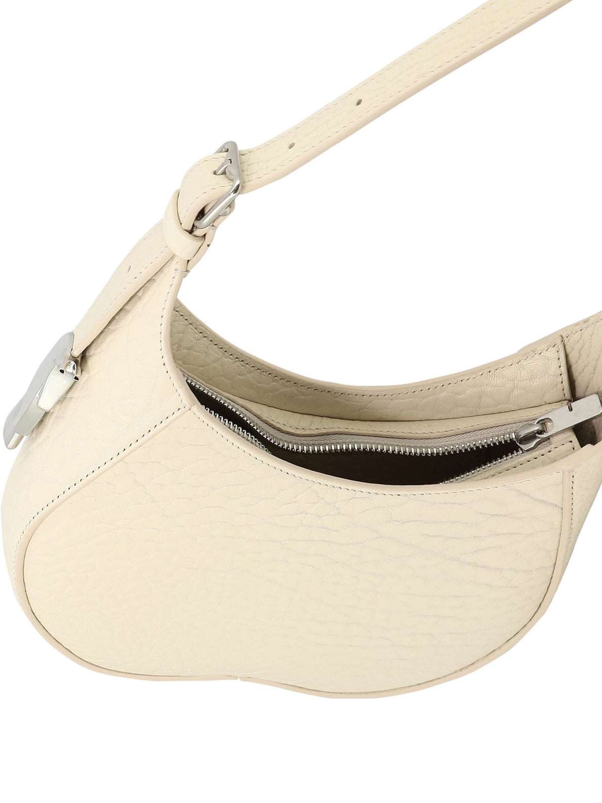 BURBERRY Small Chess White Leather Shoulder Bag with Adjustable Strap and Card Slot - SS24