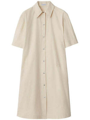 BURBERRY Chic Mini Shirt Dress with Clamps