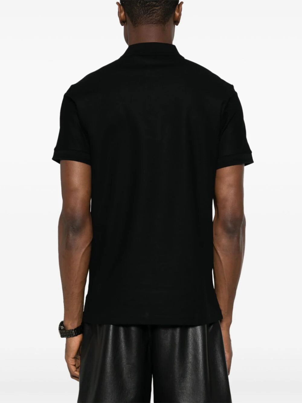 BURBERRY Men's Short-Sleeved Black Top - 2024 Fashion Collection