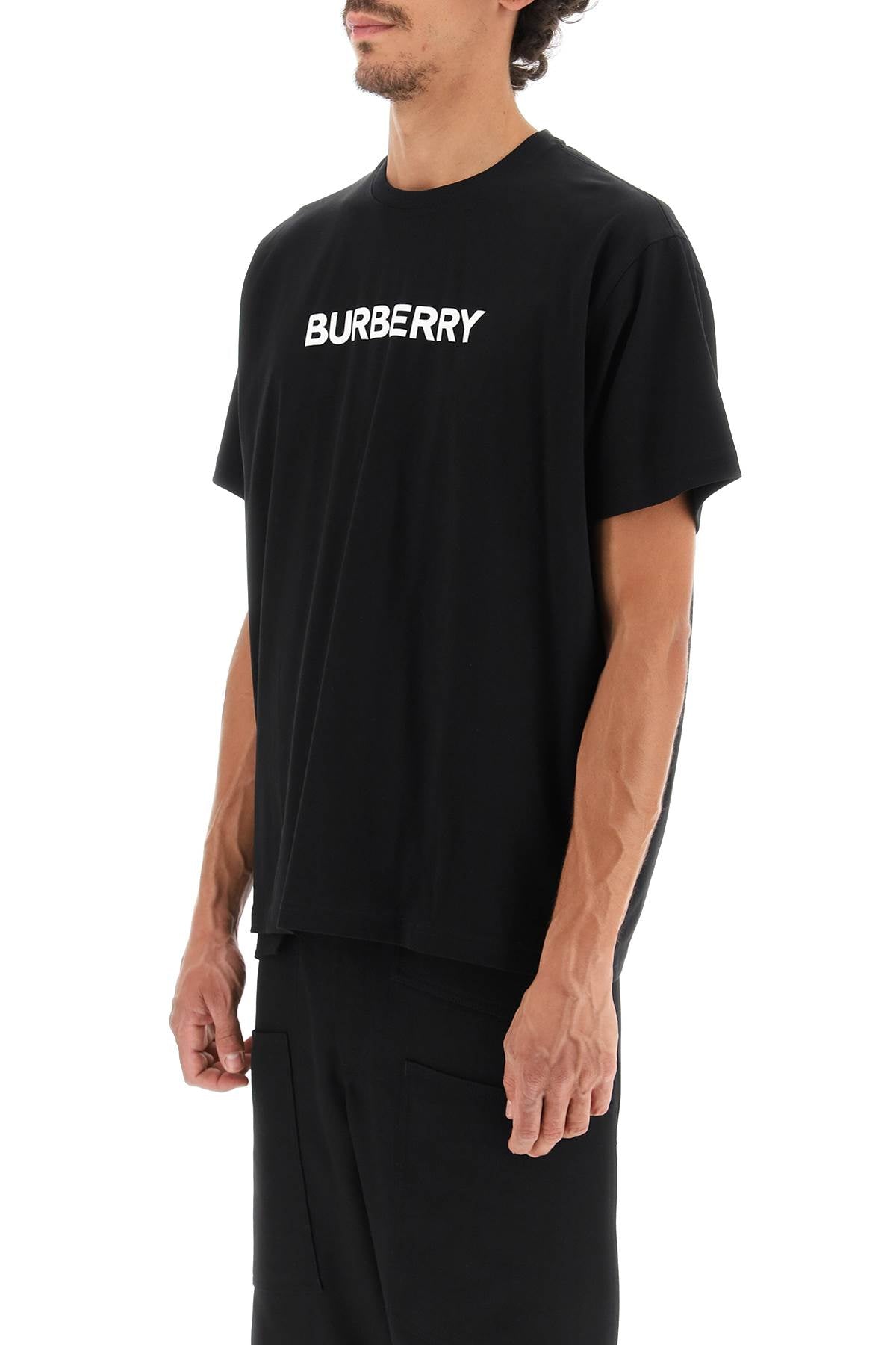 BURBERRY Classic Women's Black Cotton T-Shirt for Fall/Winter '24