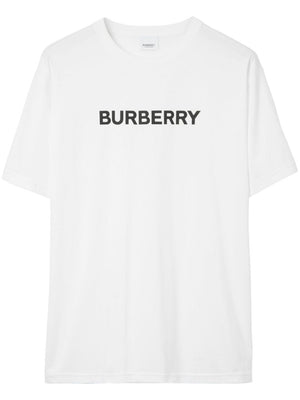 BURBERRY Men's White Cotton Crew-Neck T-Shirt for SS24