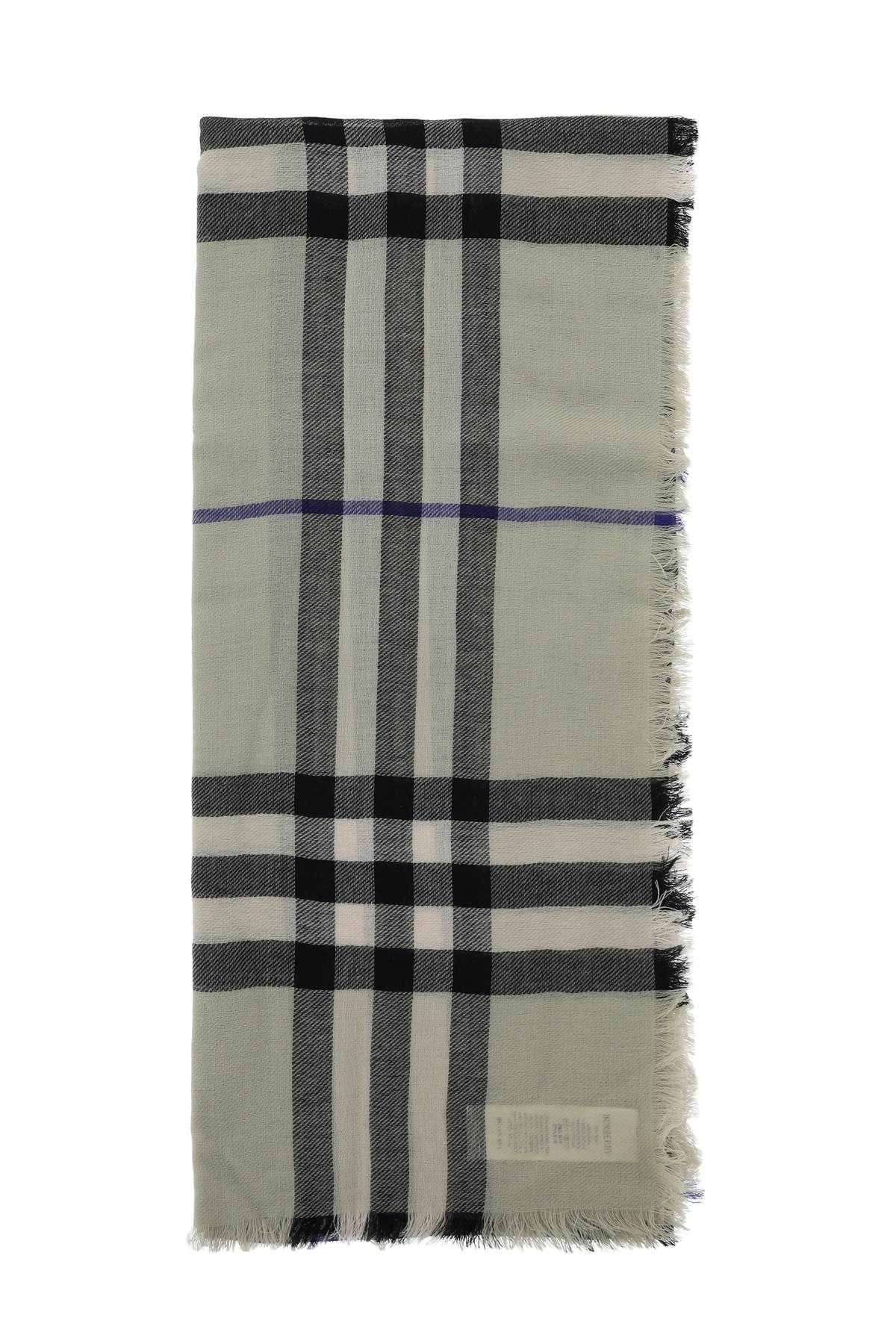 BURBERRY Luxurious Wool Check Scarf for All Seasons