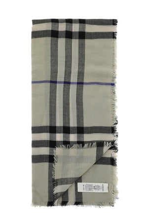 BURBERRY Luxurious Wool Check Scarf for All Seasons