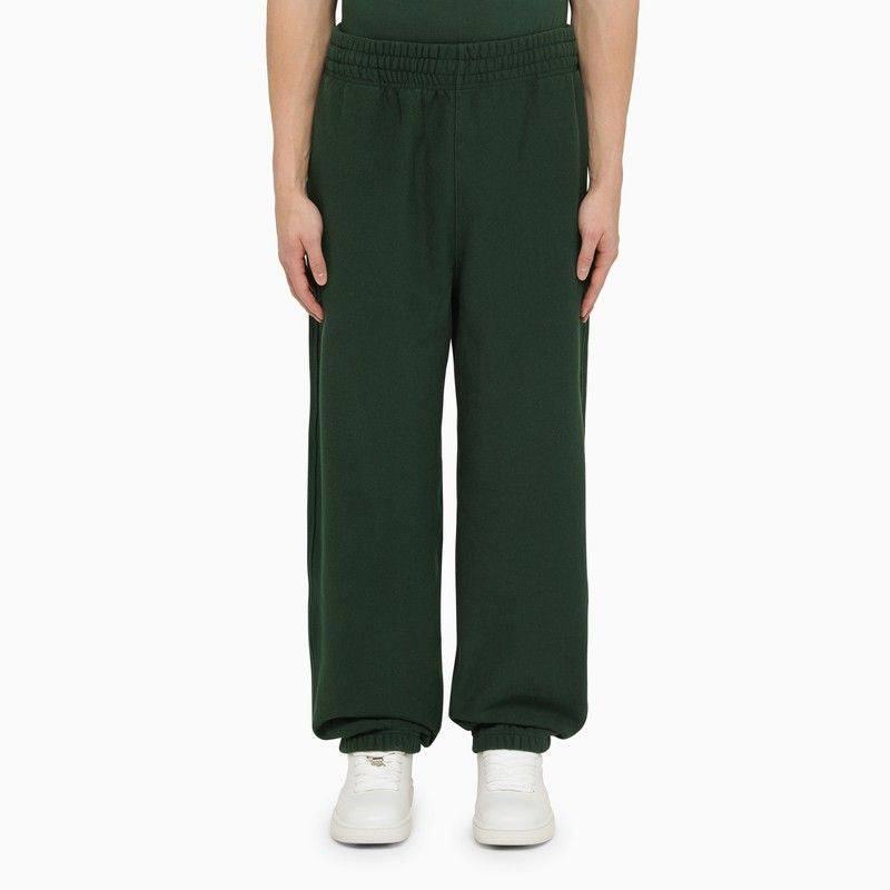 BURBERRY Ivy Green Cotton Jogging Pants for Men