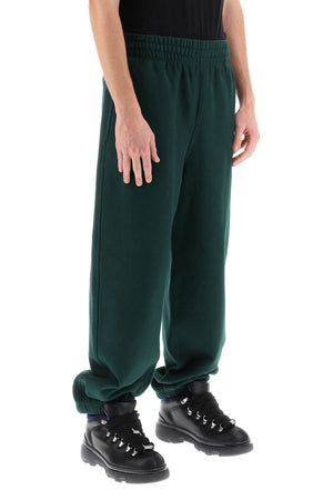 BURBERRY Men's Heavyweight Cotton Sweatpants in Green for SS24