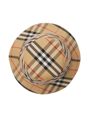 BURBERRY Chic Checkered Bucket Hat