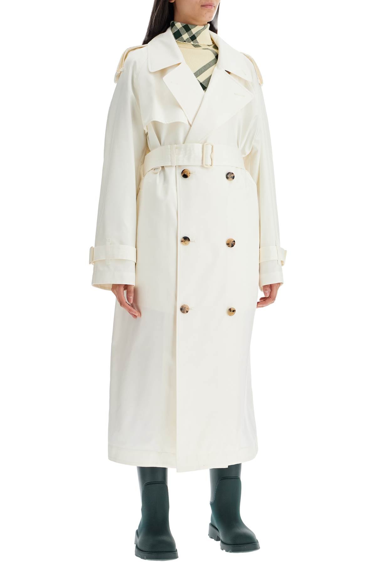 BURBERRY Women's Silk Lightweight Trench Jacket - Straight Cut