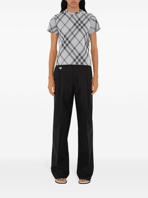 BURBERRY Checkered Stretch Comfort Tee