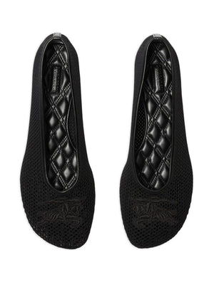 BURBERRY Elegant Black Ballerina Shoes for Women - SS24 Collection