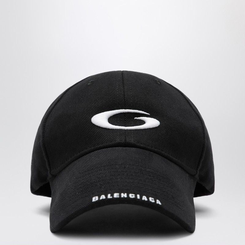 BALENCIAGA Iconic Black Loop Sports Baseball Cap