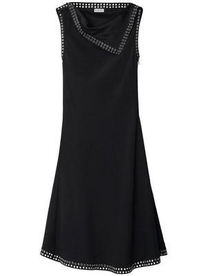 BURBERRY Chic Black Midi-Length Dress with Stylish Details