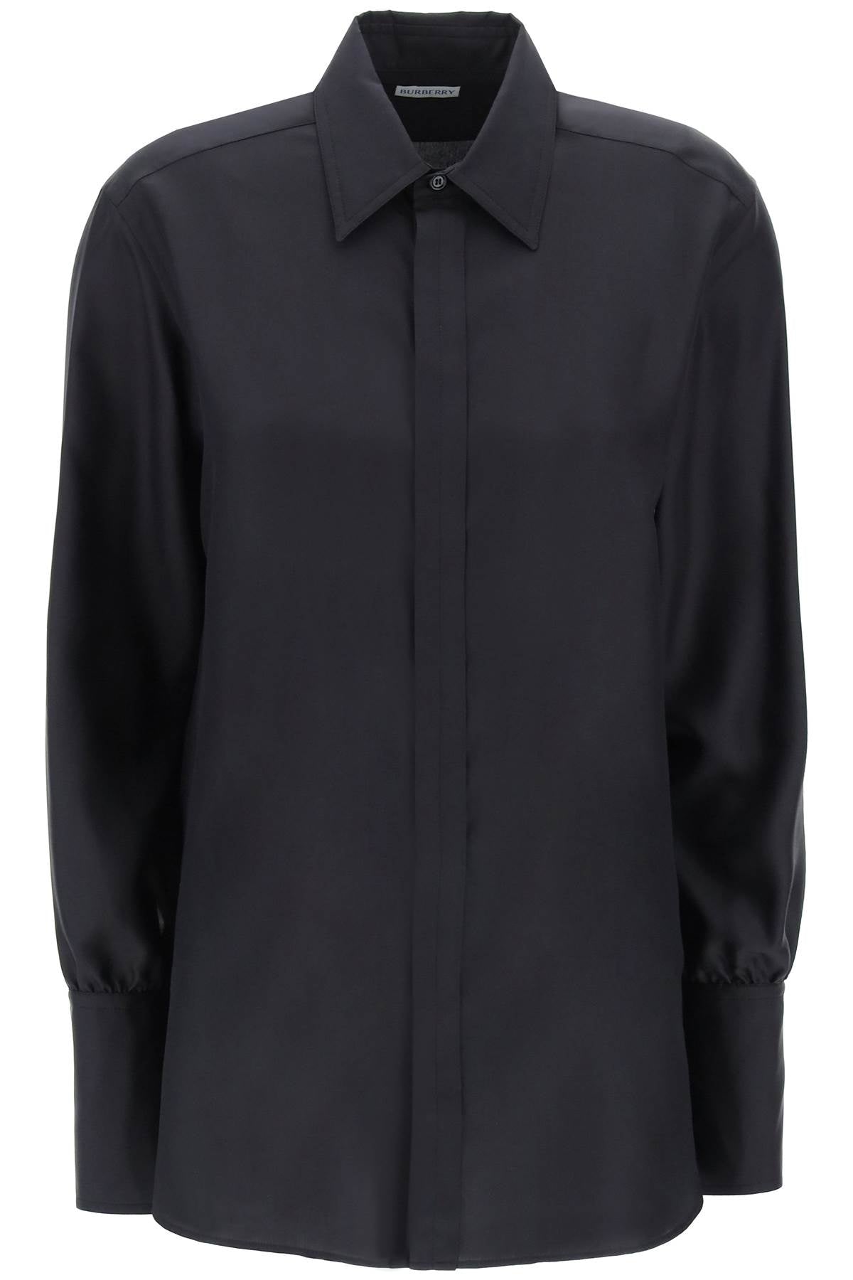 BURBERRY Luxurious Long-Sleeved Silk Shirt for Women