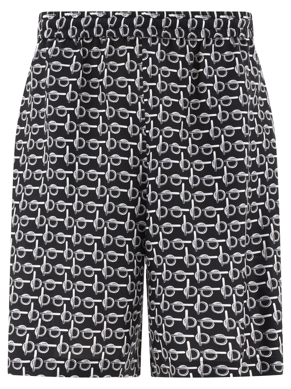 BURBERRY Elegant Printed Silk Shorts for Men