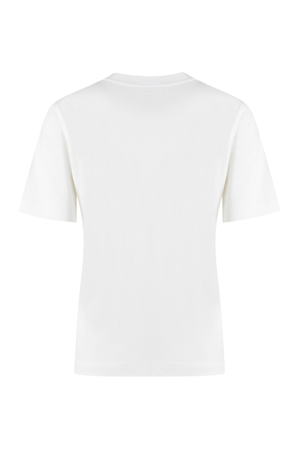 BURBERRY Women's White Cotton Crew-Neck T-Shirt for SS24