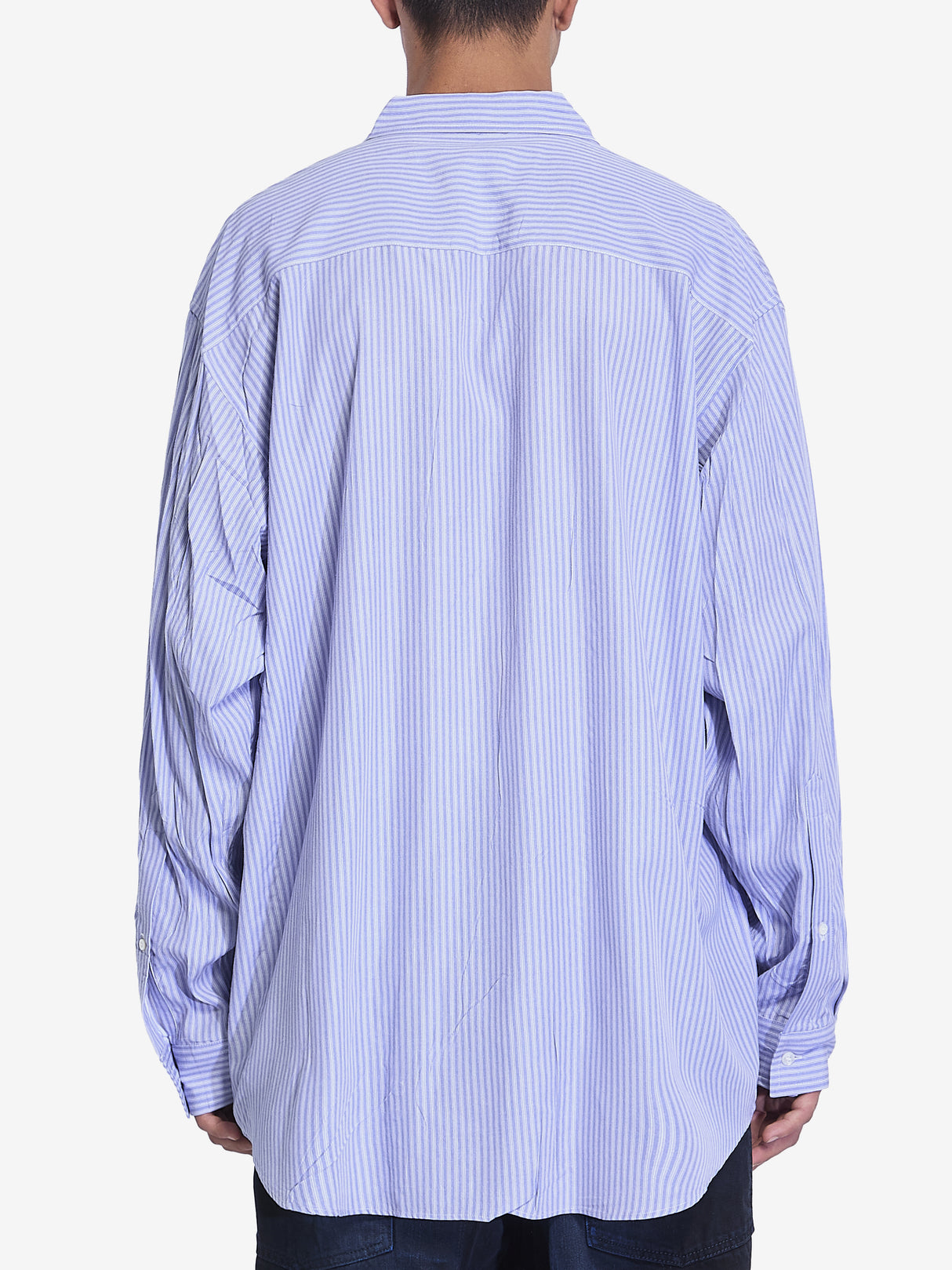 BALENCIAGA Classic Striped Poplin Shirt - Men’s Edition