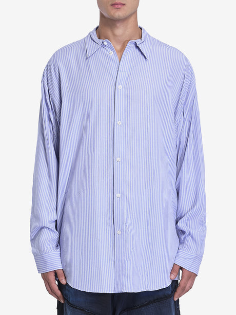 BALENCIAGA Classic Striped Poplin Shirt - Men’s Edition