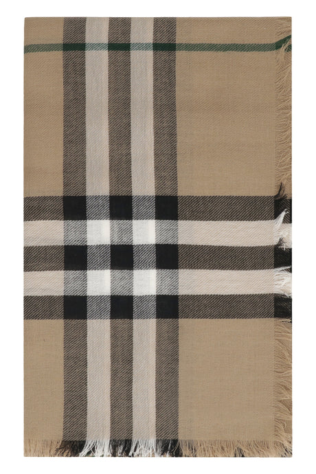 BURBERRY Classic Check Wool Scarf - 200x90 cm