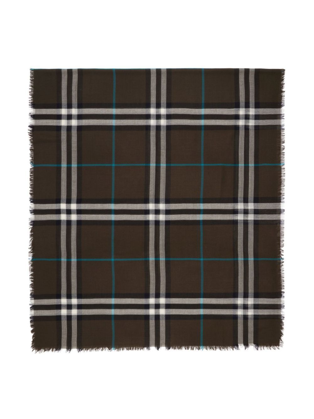 BURBERRY Giant Military Scarf with Black Checks