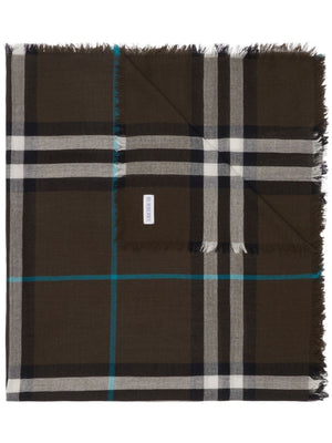 BURBERRY Giant Military Scarf with Black Checks