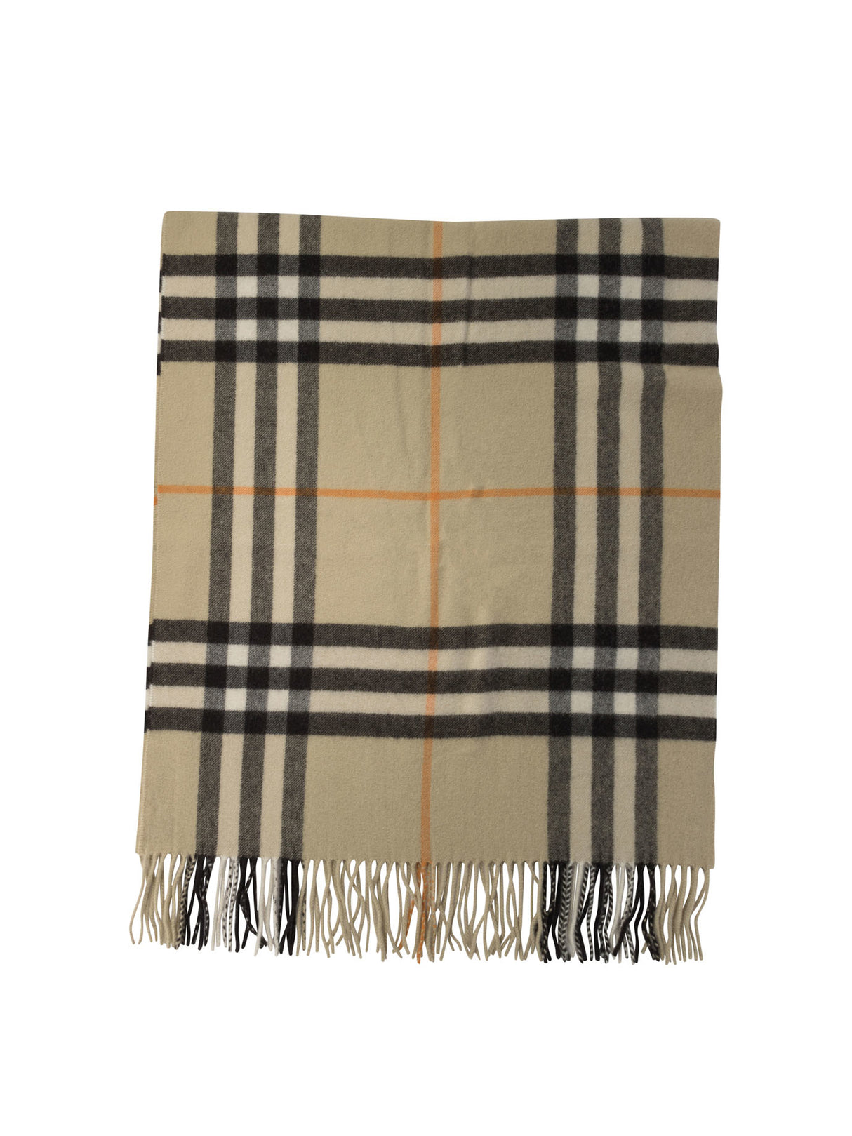 BURBERRY Elegant Cashmere Check Scarf 52x200 cm