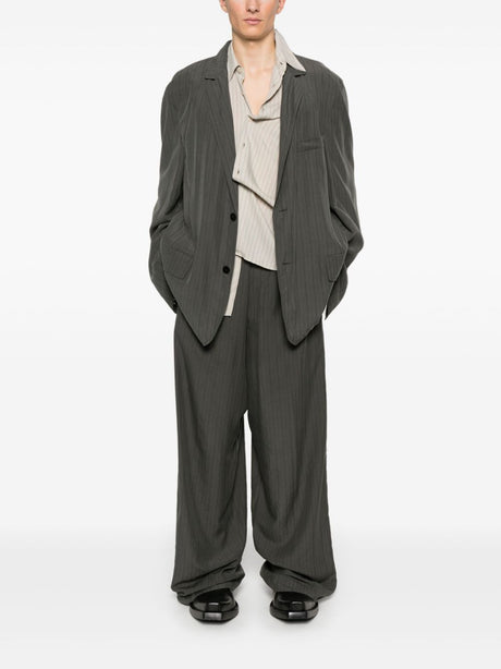 BALENCIAGA Fluid Straight-Leg Pants with Stripes