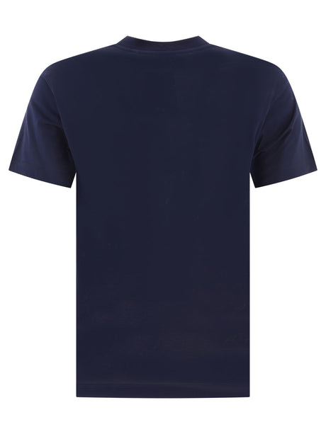 BURBERRY Classic Blue Cotton Tee