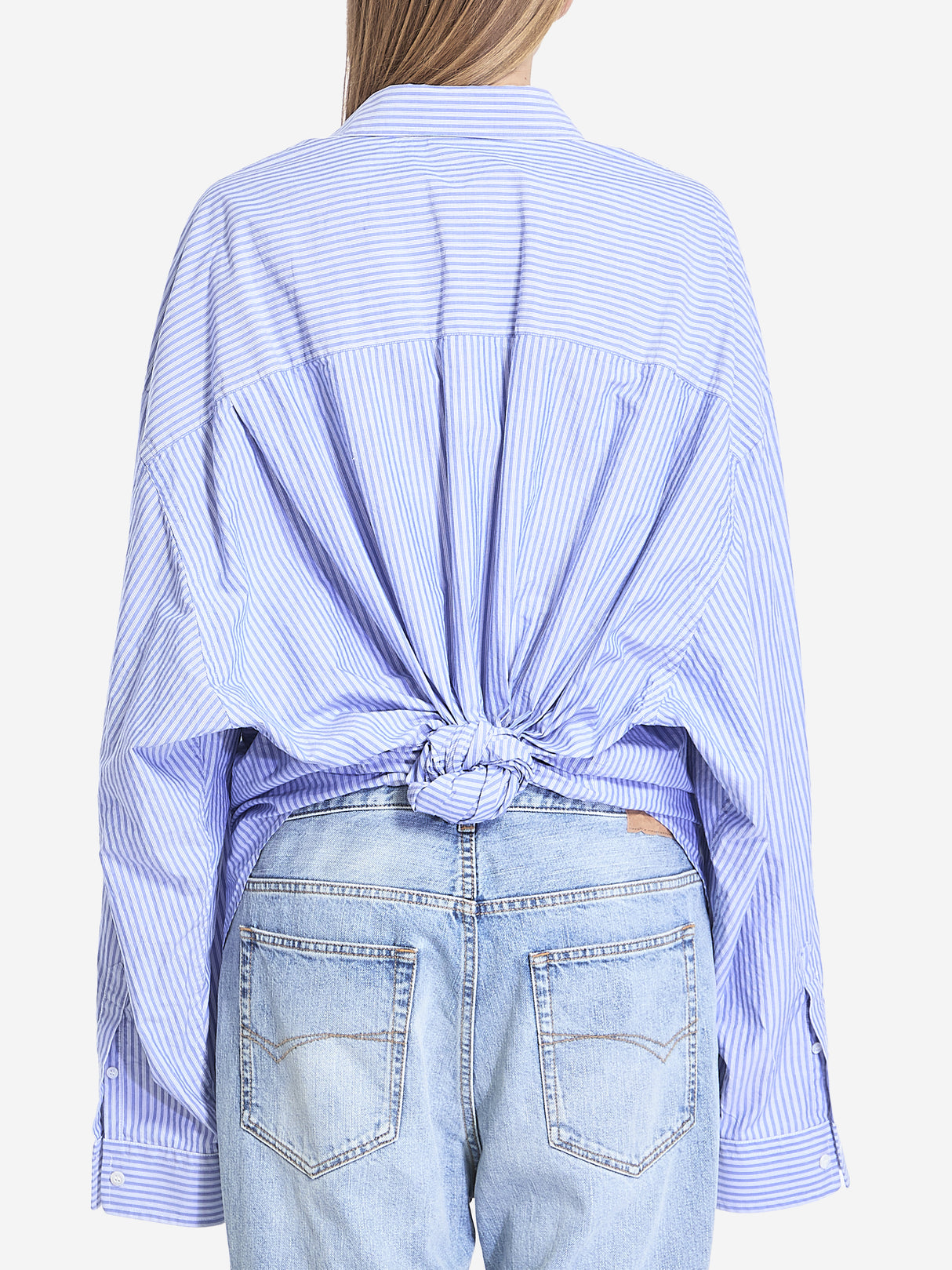 BALENCIAGA Knot Back Striped Shirt