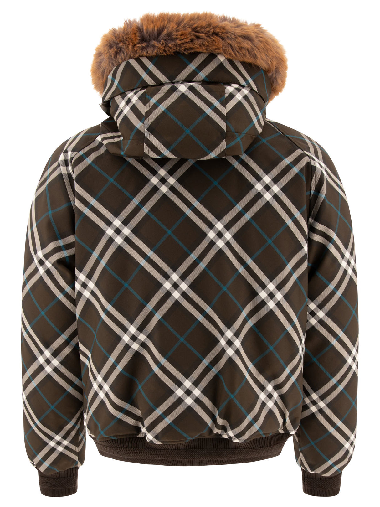 BURBERRY Oversized Check Nylon Parka