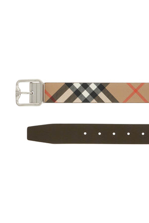 BURBERRY Reversible B Buckle Check Belt - Size 105